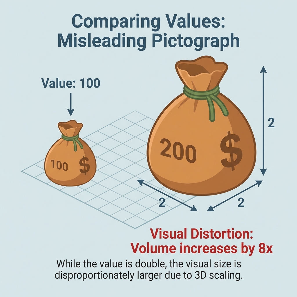 Misleading 3D Pictograph Example