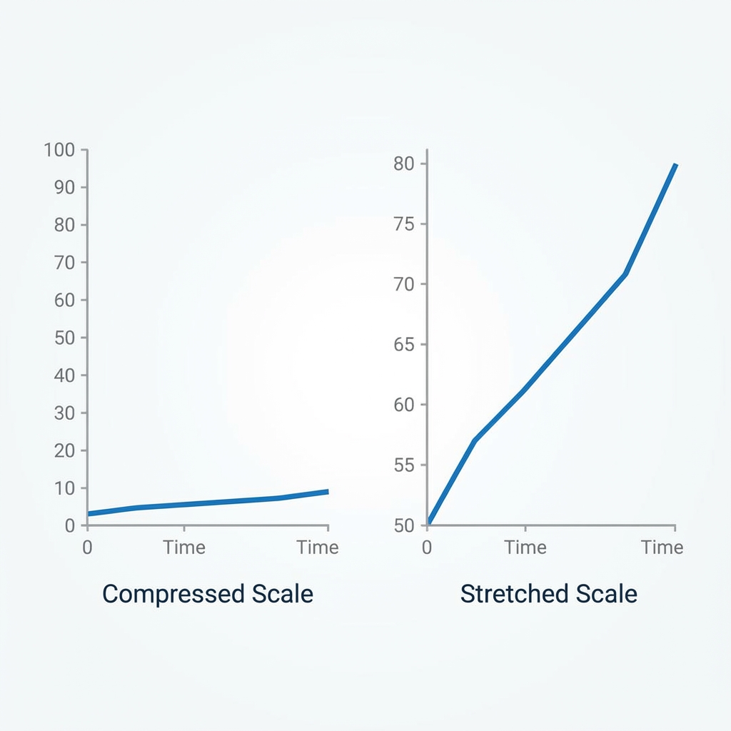 Comparison of Compressed vs Stretched Trend Scales